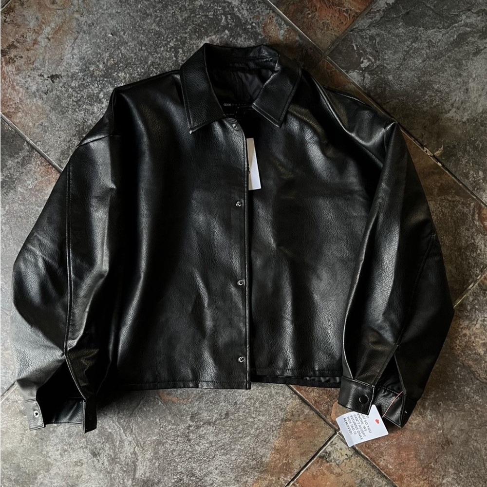 ASOS Black Lightweight Zip-Up Jacket with Standing Collar